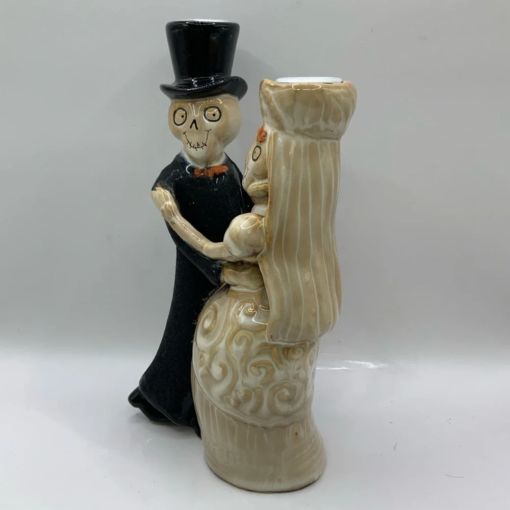 Yankee Candle Halloween Boney Bunch Gothic 1st Dance Wedding Taper Candle Holder